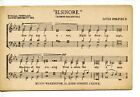 Music Song-Religious Hymn Elsinore By Louis Cornfield-Vintage Und/B Postcard
