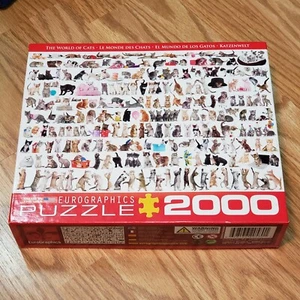 EuroGraphics NEW 2000 Piece Puzzle - THE WORLD OF CATS - Picture 1 of 3