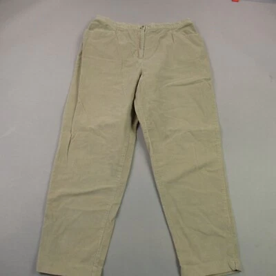 Pantalones J Jill Mujer 16 Petite Pierna Recta Recta Exterior Pana Chino Tostado Foto 1 de 4