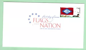 2008 USPS Flags of Our Nation-ARKANSAS First Day of Issue Cover - FDC - Picture 1 of 1