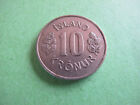 1971 Iceland 10 Kronur Coin