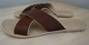 Coconuts by Matisse Women's Slip On Brown Pebble Sandals Size 7M - Picture 1 of 7