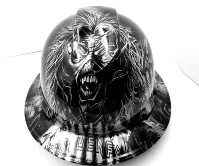Sombrero duro personalizado hidro sumergido, aprobado por OSHA ALA COMPLETA, IRON MAIDEN EDDIE NUEVO Foto 1 de 4