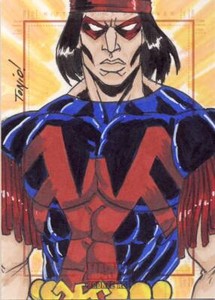 2012 Marvel Bronze Age Sketch Card Fontanez Thunderbird