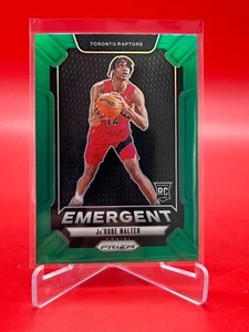 2024-25 Panini Prizm #27 Ja'Kobe Walter Emergent Green Prizm Rookie - Bild 1 von 2