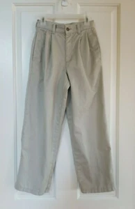 GEORGE- Boy's Khaki Pleated Uniform Pants- Size 10- Barely Worn- Excellent Cond. - Picture 1 of 4