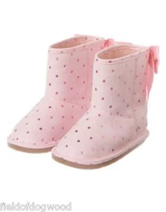 NWT GYMBOREE Cozy Fairytale Pink Booties Boot 5 Girl Toddler - Picture 1 of 1