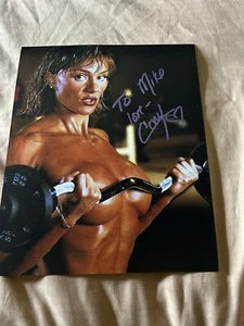 Foto SEXY CORY EVERSON 8x10 firmada CULTURISTA MS OLYMPIA AUTÓGRAFO "TO MIKE" - Imagen 1 de 1