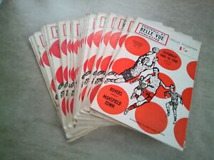 Full season of Doncaster Rovers 1969-70 home programmes -  25 programmes in all