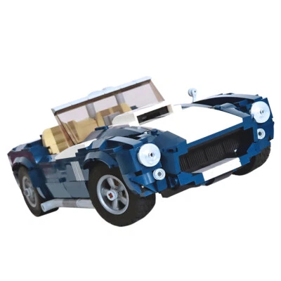 MOC: 10265 Cobra Roadster Sports Car & Building Toys Toys 1016 Pieces DIY - Image 1 of 4
