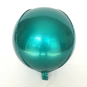 Brand New 18" Sphere Orbz Orb Round Balloons Emerald Green Party Balloons - Picture 1 of 2