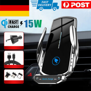 Qi Wireless Charger Auto Handyhalterung Induktions mit ladefunktion Clamping KFZ