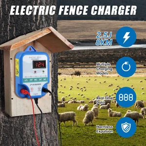 12KV AC Powered Fence Charger Electric Fence Energizer for Livestock Horse Goat - Picture 1 of 8