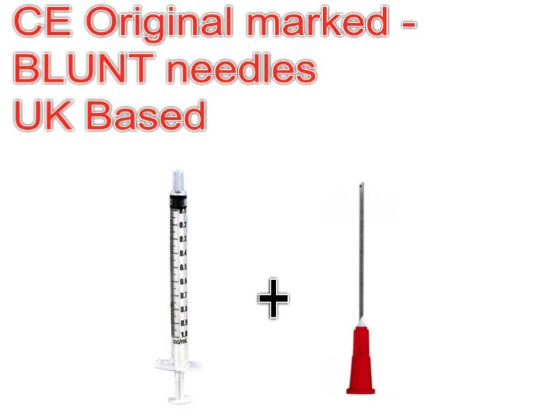 1ml TERUMO syringe + BLUNT sterile blister sealed needle CE marked FREE POSTAGE - Image 1 of 1