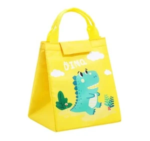 Animal Kids Lunch Bags Dino or Panda New - Picture 1 of 2
