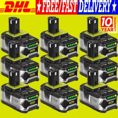 Batería 10X 18V 5Ah 6Ah 9Ah 12Ah para batería de litio RYOBI One Plus RB18L50 P108 - Imagen 1 de 4