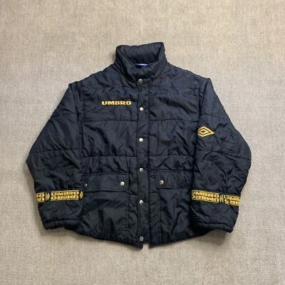 Umbro Puffer Jacket Coat Hooded Vintage Retro Poly Filled Y2K L - Image 1 of 4