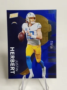 Justin Herbert 2023 Panini The National Blue Paralel /50 Color Match Chargers SP - Picture 1 of 3