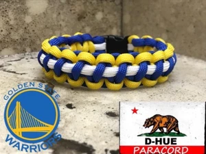 Golden State Warriors Paracord Bracelet NBA Playoffs 2023 - Picture 1 of 4