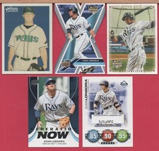 5 2006 Bowman Heritage EVAN LONGORIA Pros Rookie BHP76 + 2008 Upper Deck DIE CUT