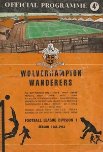 Wolverhampton Wanderers V Chelsea ~ 23 de abril de 1962 ~ Wolves - Imagen 1 de 1