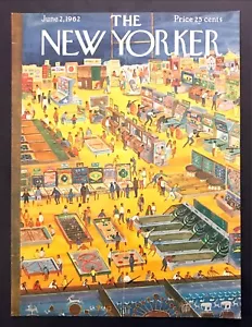 Rivista New Yorker SOLO COPERTINA 2 giugno 1962 Seashore Arcade Anatol Kovarsky - Foto 1 di 1