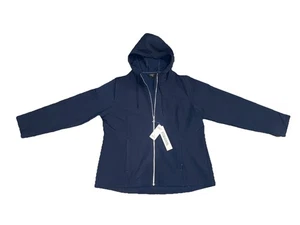 32 Grad coole marineblaue Jacke mit durchgehendem Reißverschluss Damen XL Marke neu mit Etikett - Bild 1 von 4