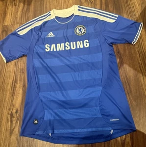 Adidas Chelsea 2011 2012 Home Fußball Shirt Fußball Trikot Herren Größe L blau - Bild 1 von 8