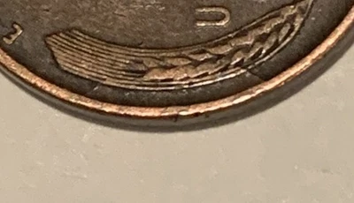 1940-S Lincoln Wheat Cent with Retained Cud Die Break Error - Image 1 of 3