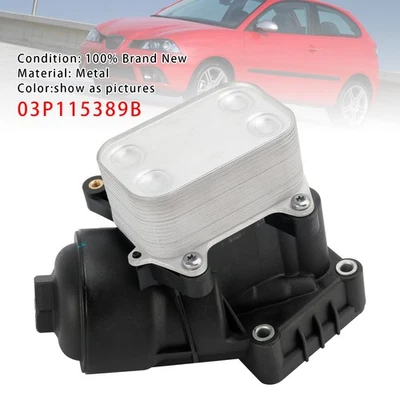 Oil Filter Housing Oil Cooler For Skoda Roomster Seat Ibiza VW Polo 1.2 TDI Foto 1 de 4