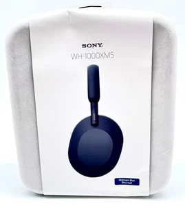 Sony Wireless Noise Cancelling Headphones Model WH-1000XM5 - Midnight Blue - Picture 1 of 6