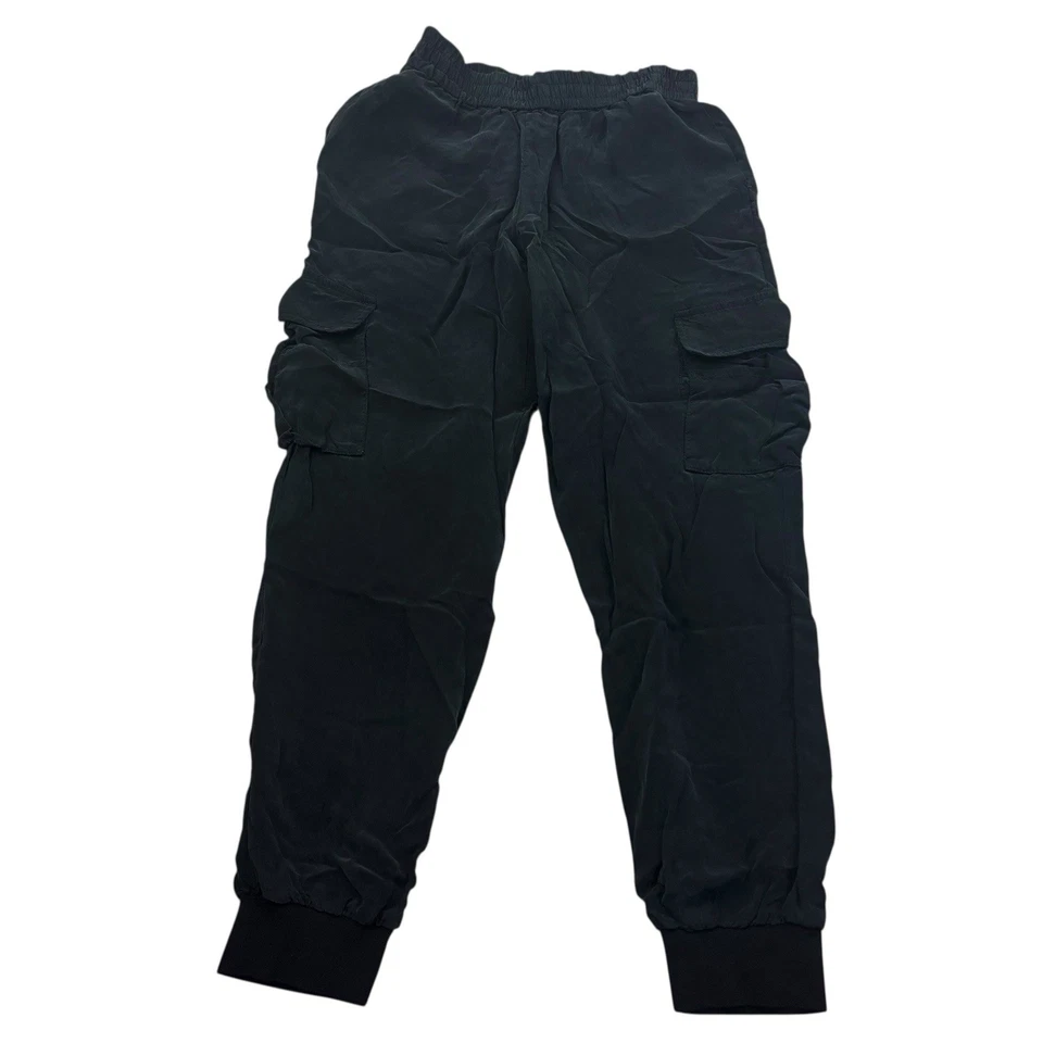 Calça Alice + Olivia Feminina Tamanho XS Preta Cargo Jogger Cintura Elástica - Imagem 1 de 4