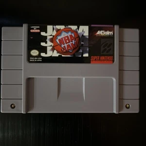 NBA Jam (Super Nintendo Entertainment System, 1995) Cartridge Only Tested Works - Picture 1 of 7