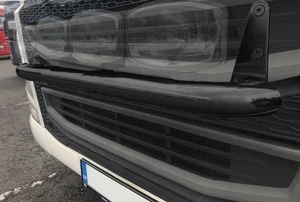 Barra de parrilla de acero inoxidable negra para Volvo FH5 2021+ accesorios de camión de tubo delantero - Imagen 1 de 2