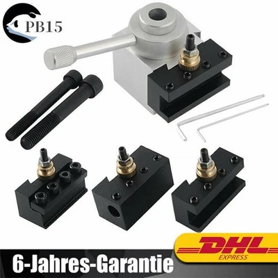 Drehwerkzeug Schnellwechsel Werkzeughalter Stahl für Drehmaschinen Bohrmaschinen - Bild 1 von 4