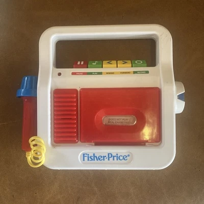 Fisher Price Cassette Player Recorder with Microphone 2017 Mattel Works!! - Image 1 of 3