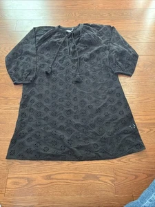 Vestido de natación con ojales de margarita MERSEA para mujer talla pequeña/mediana negro - Imagen 1 de 6