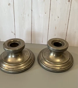 Vintage EP Lead Candle Holders .5995 2.5” - Foto 1 di 5