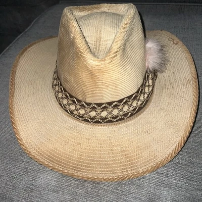 De Colección Resistol Diligencia Marrón Claro Tostado Pana Sombrero de Vaquero Occidental - 7 3/8 Foto 1 de 4