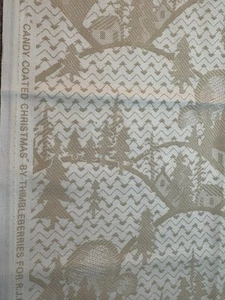 Thimbleberries Candy Coated Christmas Holiday Quilt Fabric tan cream 2/3 yd - Picture 1 of 2