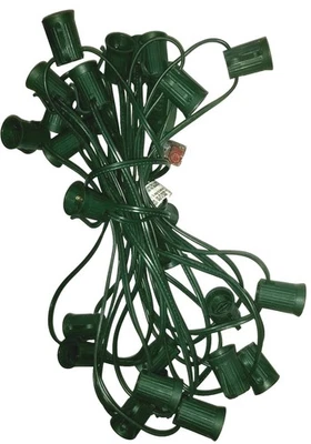 Christmas Light String. Outdoor, Indoor With Clip. C9 Sized Bulb. Tested String - Image 1 of 4