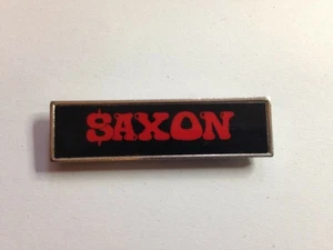 SAXON METAL BADGE VINTAGE EARLY 80'S METAL BADGE FREE POSTAGE NWOBHM - Imagen 1 de 2