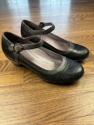 Dansko Fabrina Mary Jane Size EU 39 US 8.5-9 Black Leather Heeled - Image 1 of 4