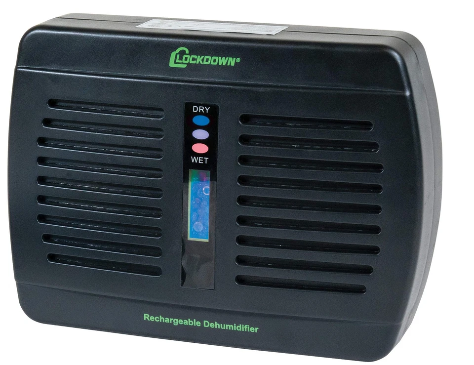 Lockdown 1092878 Rechargeable Firearm Gun Storage Safe Vault Dehumidifier