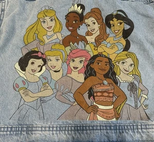 Disney Princess Be Kind Jean Denim Jacket Girls Small 5 - Picture 1 of 8