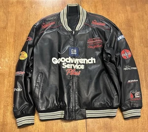 Vintage Dale Earnhardt Wilson’s Leather Reversible Jacket Satin XL Chase NASCAR - Bild 1 von 14