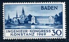 FRANZÖSISCHE ZONE BADEN 1949 46II * TADELLOS ZWEITE AUFLAGE (F6765