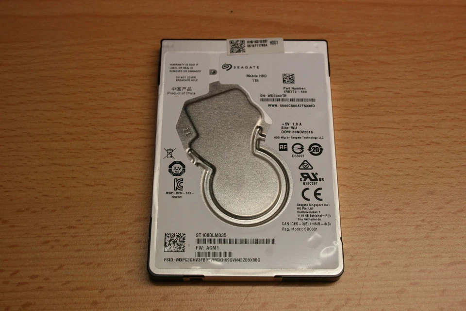 Seagate Mobile HDD 1TB 2,5 Zoll Interne Festplatte / Gebraucht - Bild 1 von 3