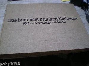 Das buch dom deutfchen volkstum livre en gothique 1935 Atlas Allemagne - Imagen 1 de 1
