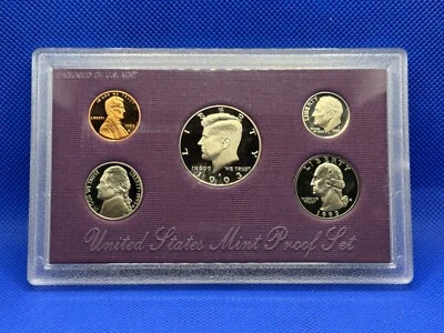 USA 1993 5 Coin Proof Set with Original Case / Cover - Image 1 of 2
